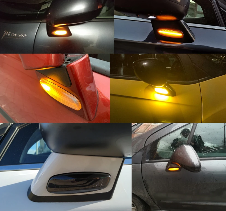 Φλας Led Dynamic για PEUGEOT/CITROEN 2 Τμχ SMOKED