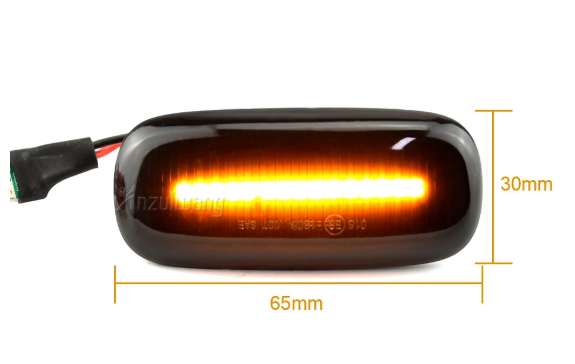 Φλας Led Dynamic για AUDI - 2 Τμχ SMOKED
