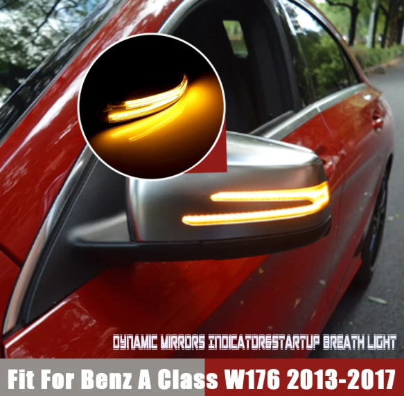 Φλας Led Dynamic για MERCEDES A CLASS / B CLASS - 2 Τμχ SMOKED
