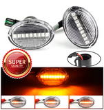 Φλας Led Dynamic για FIAT 500/FORD KA/LANCIA/ALFA ROMEO - 2 Τμχ CRYSTAL