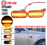 Φλας Led Dynamic για AUDI - 2 Τμχ CRYSTAL