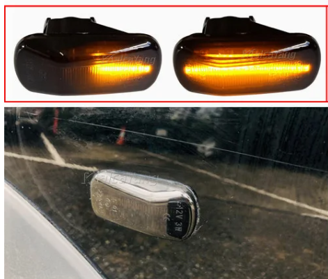 Φλας Led Dynamic για Honda-2 Τμχ-SMOKED