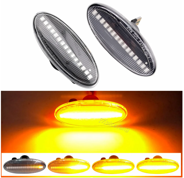 Φλας Led Dynamic για NISSAN- 2 Τμχ CRYSTAL