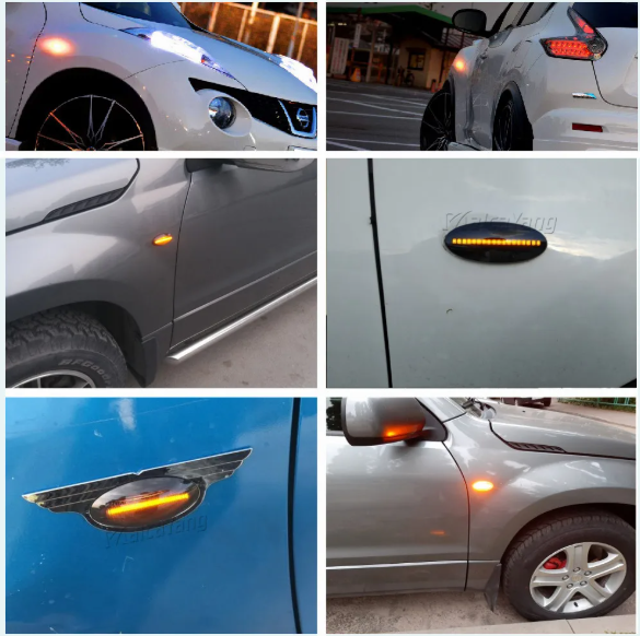 Φλας Led Dynamic για NISSAN- 2 Τμχ CRYSTAL