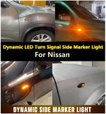 Φλας Led Dynamic για NISSAN- 2 Τμχ CRYSTAL