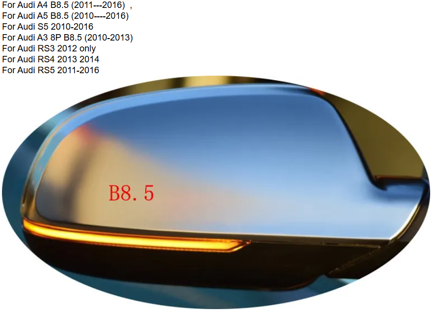 Φλας Led Dynamic για AUDI A3/A4/A5/S5- 2 Τμχ SMOKED