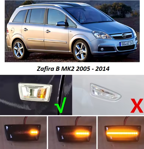 Φλας Led Dynamic για 0PEL-CHEVROLET- 2 Τμχ SMOKED