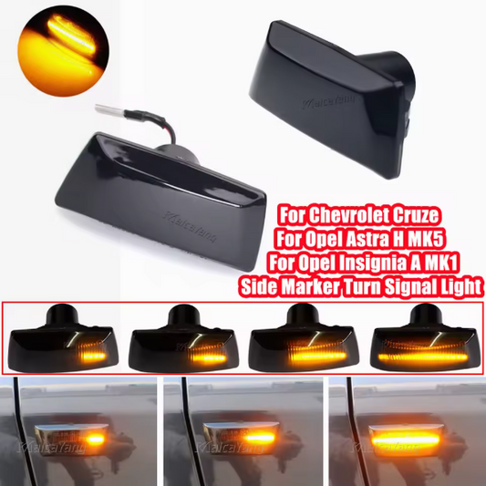 Φλας Led Dynamic για 0PEL-CHEVROLET- 2 Τμχ SMOKED