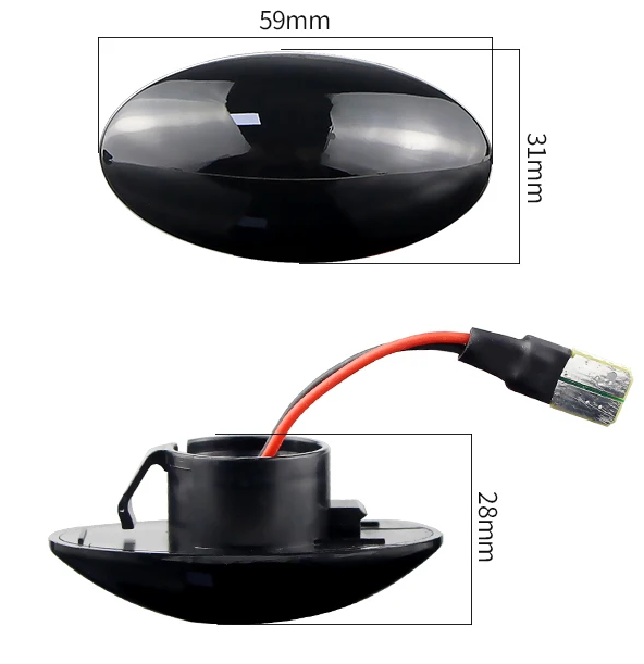Φλας Led Dynamic για MINI R50/R52/R53- 2 Τμχ SMOKED