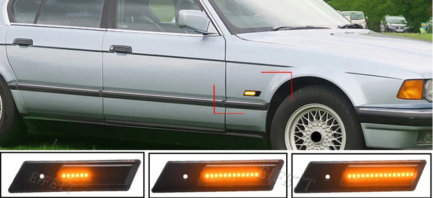 Φλας Led Dynamic για BMW E36/E34/E32- 2 Τμχ SMOKED