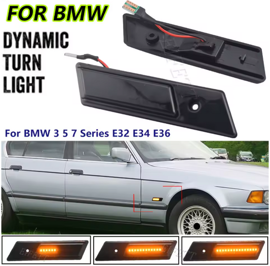 Φλας Led Dynamic για BMW E36/E34/E32- 2 Τμχ SMOKED