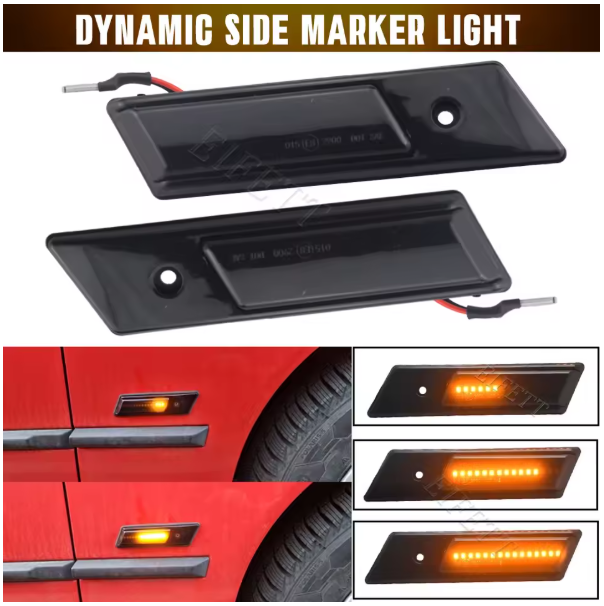 Φλας Led Dynamic για BMW E36/E34/E32- 2 Τμχ SMOKED