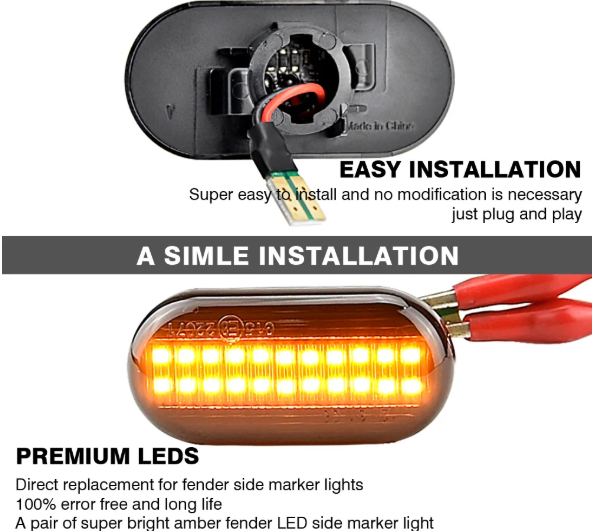 Φλας Led Dynamic για NISSAN/OPEL/RENAULT/SMART/DACIA- 2 Τμχ SMOKED