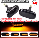 Φλας Led Dynamic για NISSAN/OPEL/RENAULT/SMART/DACIA- 2 Τμχ SMOKED