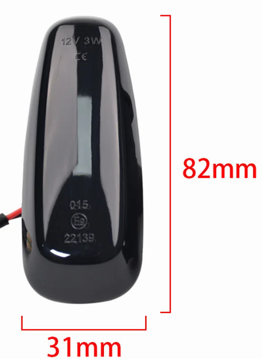 Φλας Led Dynamic για HYUNDAI/KIA- 2 Τμχ SMOKED