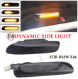 Φλας Led Dynamic για BMW E46- 2 Τμχ SMOKED