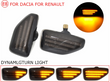 Φλας Led Dynamic για DACIA/RENAULT- 2 Τμχ SMOKED