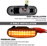 Φλας Led Dynamic για FIAT/PEUGEOT/CITROEN- 2 Τμχ SMOKED