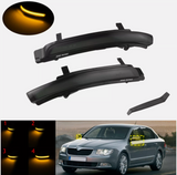 Φλας Led για Skoda Octavia 5 / Superb 2τμχ SMOKED
