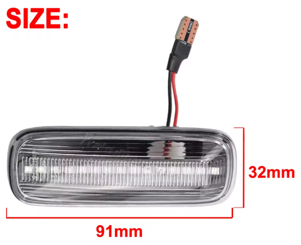 Φλας Led Dynamic για Honda -2 Τμχ -ΔΙΑΦΑΝΟ