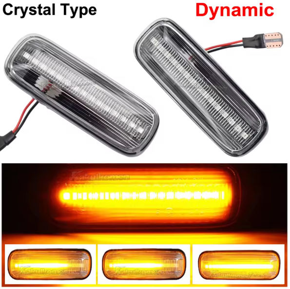 Φλας Led Dynamic για Honda -2 Τμχ -ΔΙΑΦΑΝΟ