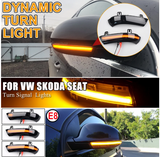Φλας Dynamic Led για GOLF V/PASSAT/SUPERB -2 τμχ SMOKED