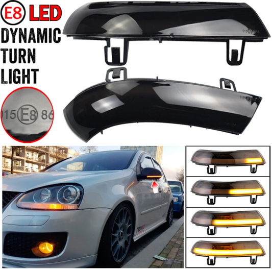 Φλας Dynamic Led για GOLF V/PASSAT/SUPERB -2 τμχ SMOKED