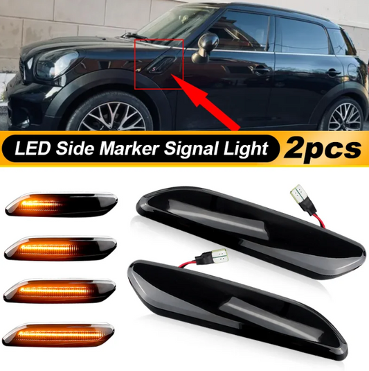 Φλας Led Dynamic για MINI COUNTRYMAN / PACEMAN- 2 Τμχ SMOKED
