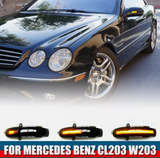 Φλας Led Dynamic για Mercedes Benz C W203/W211/S203/CL203- 2 Τμχ SMOKED