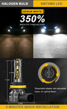 LED Λάμπες H10 Canbus – 12000lm / 6500K – Ιδανικές για Φώτα Ομίχλης