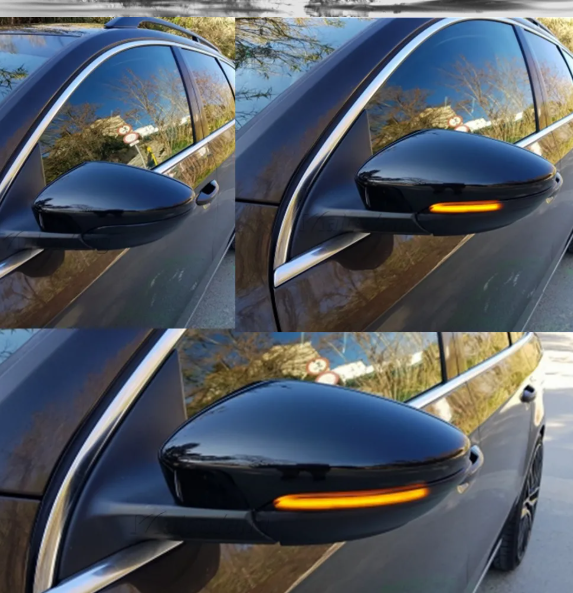 Φλας Led Dynamic για VW SCIROCCO/PASSAT/BEETLE/EOS/JETTA/CC- 2 Τμχ SMOKED