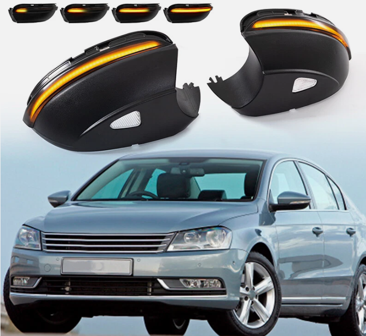 Φλας Led Dynamic για VW SCIROCCO/PASSAT/BEETLE/EOS/JETTA/CC- 2 Τμχ SMOKED