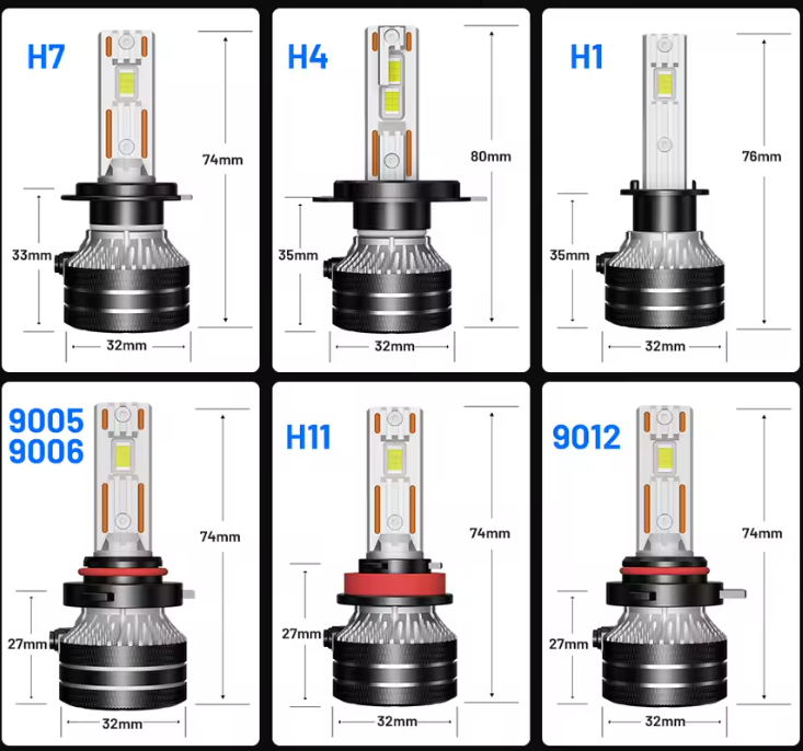 Dualvision K5C 9007/HB5 FULL CANBUS LED Λάμπες– 180W/60000LM/6000K