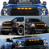 LED Φώτα Γρίλιας Αυτοκινήτου DRL- 12V – Universal, Πορτοκαλί , Αδιάβροχα, 4 Τμχ