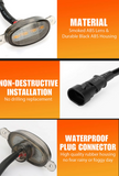 LED Φώτα Γρίλιας Αυτοκινήτου DRL- 12V – Universal, Λευκο , Αδιάβροχα, 6 Τμχ
