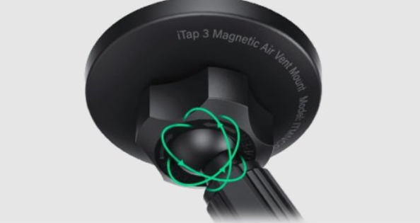 Βάση Κινητών Αυτοκινήτου iOttie iTap 3 Ρυθμιζόμενη Μαγνητική MagSafe & Android για Αεραγωγούς Αυτοκινήτου - Black