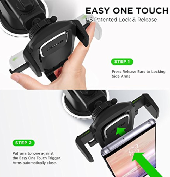 iOttie Easy One Touch 5 Air Vent - Universal Βάση Κινητών 2 σε 1 για Αεραγωγούς Αυτοκινήτου