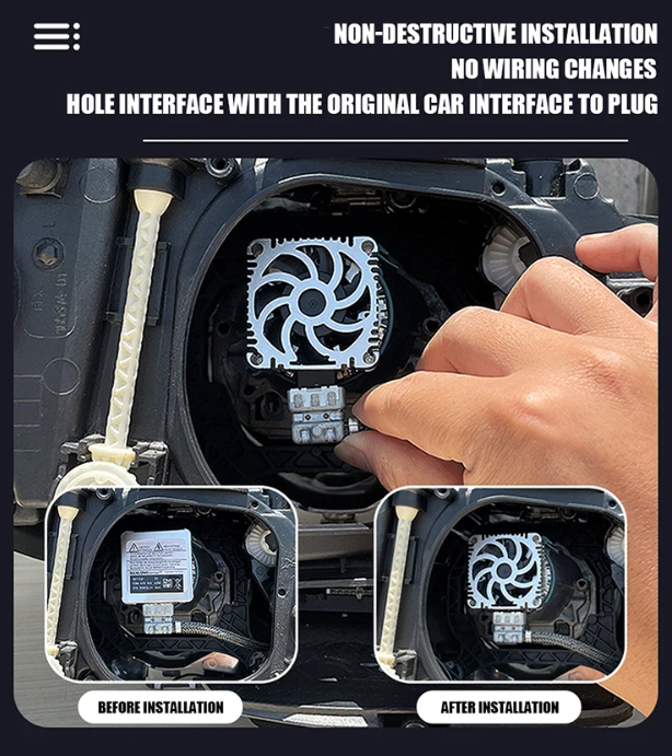 LED Conversion Kit D3S - 70W - 24000LM CANBUS – Αντικατάσταση HID Xenon D3S - 6000K
