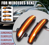 Φλας Led Dynamic για MERCEDES W211 / W221 / W216 / W219- 2 Τμχ SMOKED