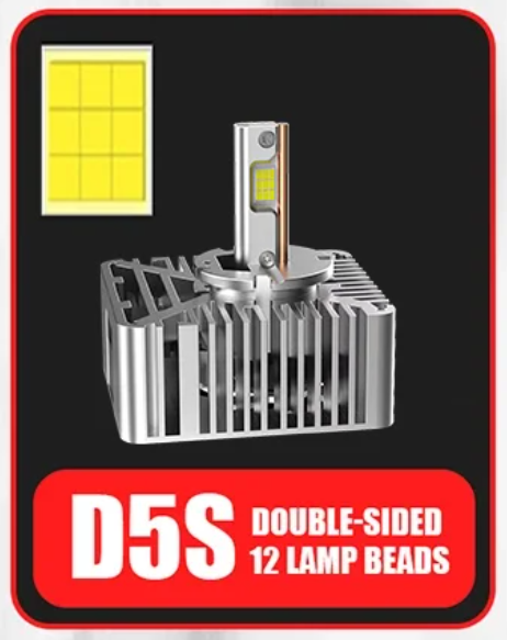 LED Conversion Kit D5S - 70W - 24000LM CANBUS – Αντικατάσταση HID Xenon D5S - 6000K