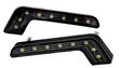 LED Φώτα Ημέρας DRL 12V 6500K – Μαύρο Κέλυφος, Λευκό Φως 6500K