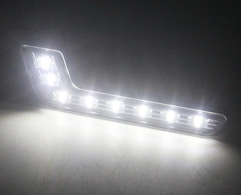 LED Φώτα Ημέρας DRL 12V 6500K – Μαύρο Κέλυφος, Λευκό Φως 6500K