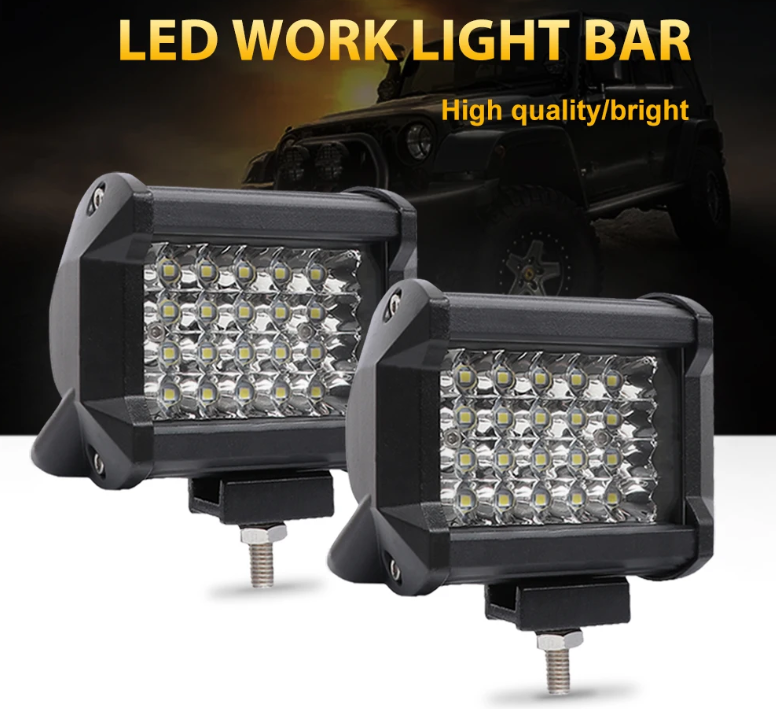 LED Offroad προβολείς NLpearl 4’’ / 2x72W / 12V-24V για SUV, 4x4, Τρακτέρ & Σκάφος (6000K)-2τμχ