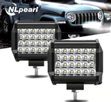 LED Offroad προβολείς NLpearl 4’’ / 2x72W / 12V-24V για SUV, 4x4, Τρακτέρ & Σκάφος (6000K)-2τμχ