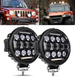 LED Work Lights Προβολείς 7’’ / 2x 150W – 30000LM Spot Beam για Αυτοκίνητο, Μηχανήματα & Σκάφη-2τμχ