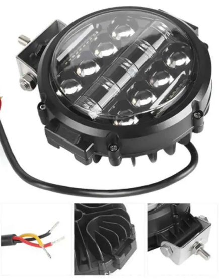 LED Work Lights Προβολείς 7’’ / 2x 150W – 30000LM Spot Beam για Αυτοκίνητο, Μηχανήματα & Σκάφη-2τμχ
