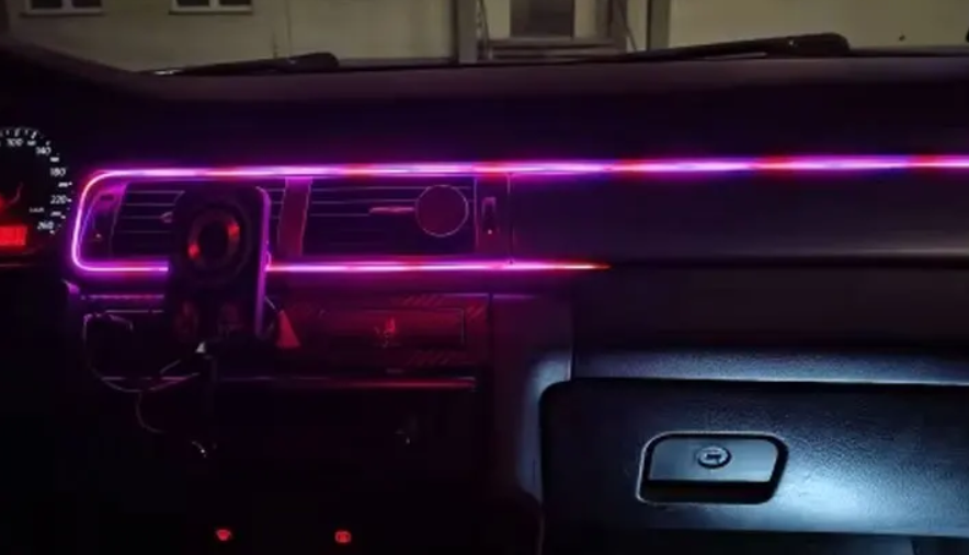 Ambient light LED Ταινία Αυτοκινήτου με APP, Τηλεχειριστήριο & Music Sync - 110mm
