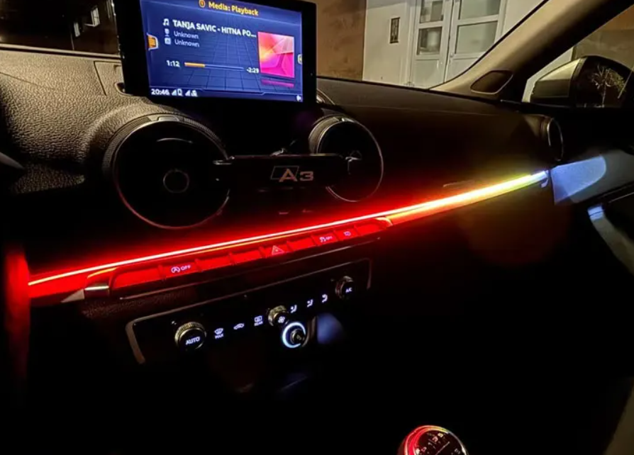 Ambient light LED Ταινία Αυτοκινήτου με APP, Τηλεχειριστήριο & Music Sync - 110mm