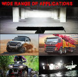 NAOEVO LED Light Bar Προβολέας 4x4 & Off-Road – 180W 6000K, IP68