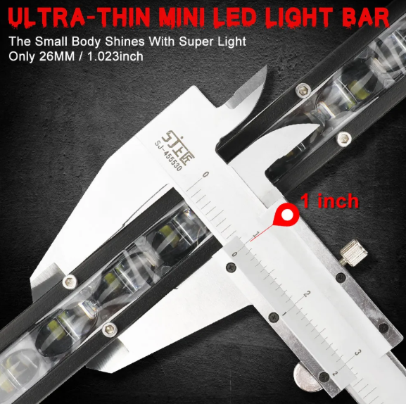 NAOEVO LED Light Bar Προβολέας 4x4 & Off-Road – 180W 6000K, IP68